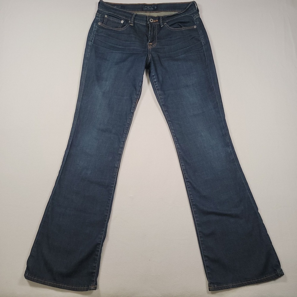 Lucky Brand Women Sweet N Low Bootcut Jeans Size 8 Blue Mid Rise Denim - Picture 2 of 16